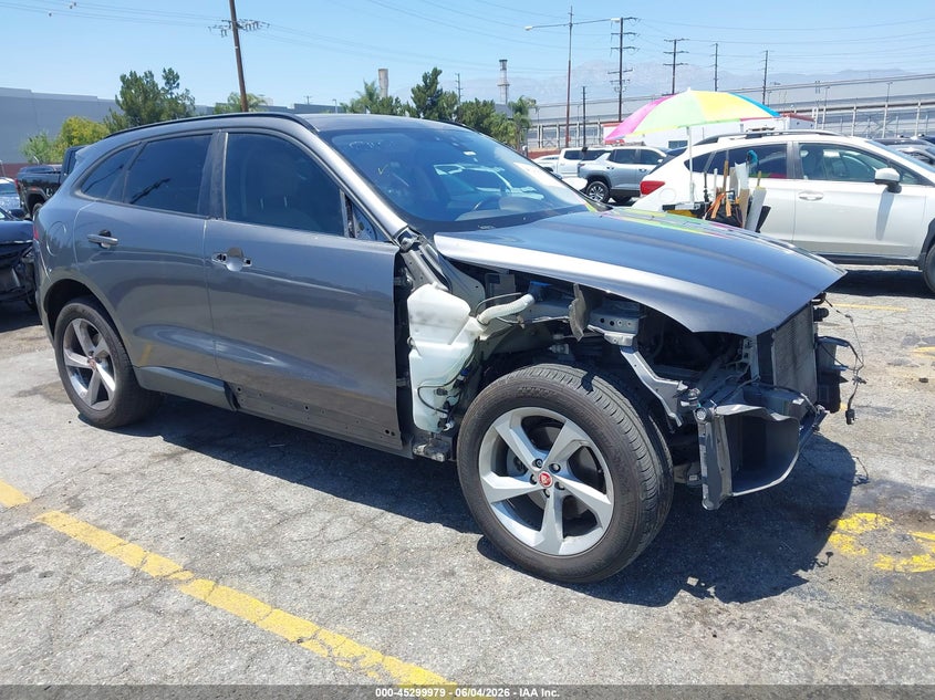 2018 Jaguar F-pace VIN SADCJ2FX2JA250625 IAAI salvage auction — FRONT END, Salvage Title, sold $3,150 on 2026-07-13 (photo 1)