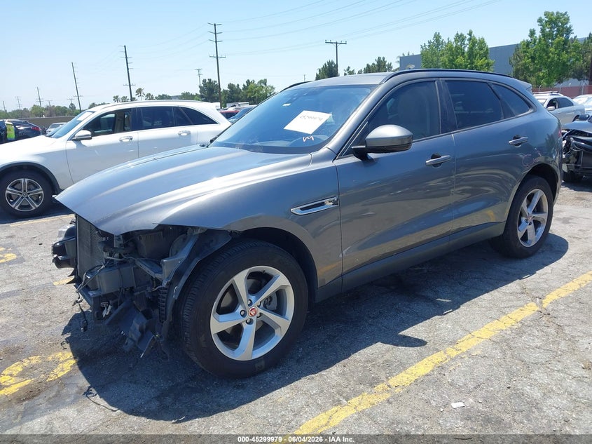 2018 Jaguar F-pace VIN SADCJ2FX2JA250625 IAAI salvage auction — FRONT END, Salvage Title, sold $3,150 on 2026-07-13 (photo 2)