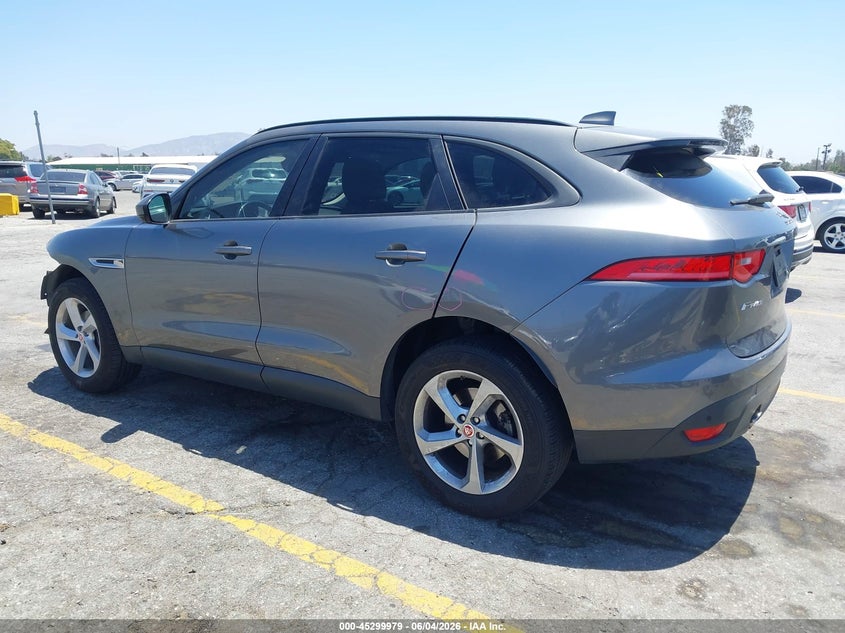 2018 Jaguar F-pace VIN SADCJ2FX2JA250625 IAAI salvage auction — FRONT END, Salvage Title, sold $3,150 on 2026-07-13 (photo 3)