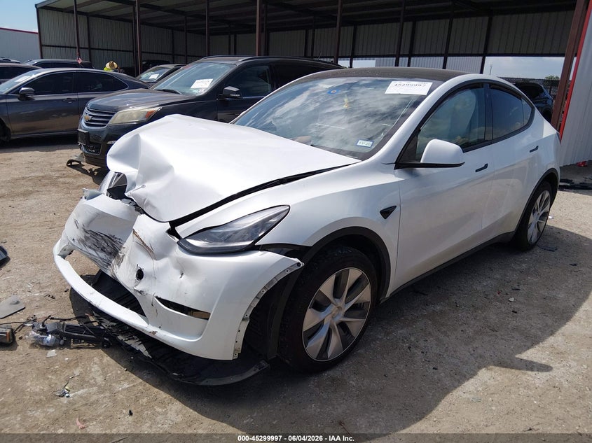 2023 Tesla Model y VIN 7SAYGDEE5PA032769 IAAI salvage auction — FRONT END, Salvage Title, sold $10,000 on 2026-07-12 (photo 2)
