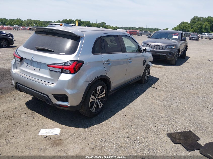 2023 Mitsubishi Outlander VIN JA4ARUAU5PU013620 IAAI salvage auction — FRONT END, Salvage - Greater Than 75% (Maryland), sold $3,150 on 2026-07-30 (photo 4)