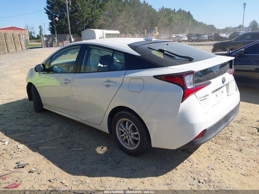 2019 Toyota Prius VIN JTDL9RFU3K3002974 IAAI salvage auction — NORMAL WEAR, Clear (Virginia), sold $2,150 on 2026-07-20 (photo 3)