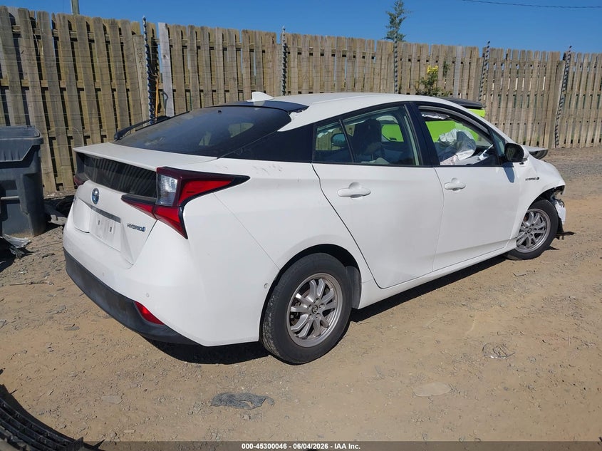 2019 Toyota Prius VIN JTDL9RFU3K3002974 IAAI salvage auction — NORMAL WEAR, Clear (Virginia), sold $2,150 on 2026-07-20 (photo 4)