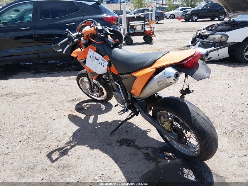 2006 Ktm 625 VIN VBKEXN4056M700718 IAAI salvage auction — ROLLOVER, Salvage (New Mexico), sold $950 on 2026-07-07 (photo 3)