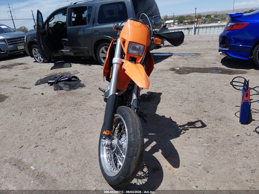 2006 Ktm 625 VIN VBKEXN4056M700718 IAAI salvage auction — ROLLOVER, Salvage (New Mexico), sold $950 on 2026-07-07 (photo 5)