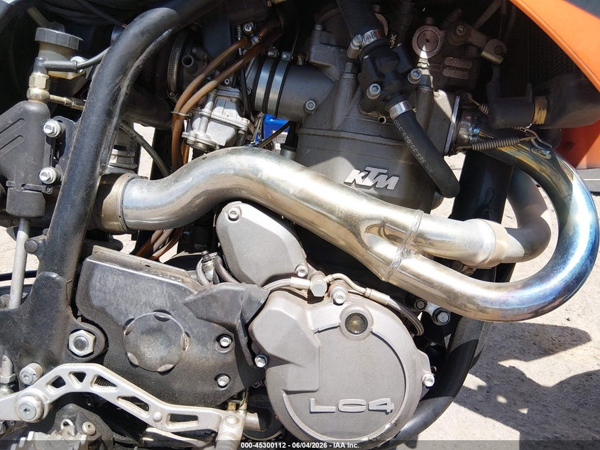 2006 Ktm 625 VIN VBKEXN4056M700718 IAAI salvage auction — ROLLOVER, Salvage (New Mexico), sold $950 on 2026-07-07 (photo 8)