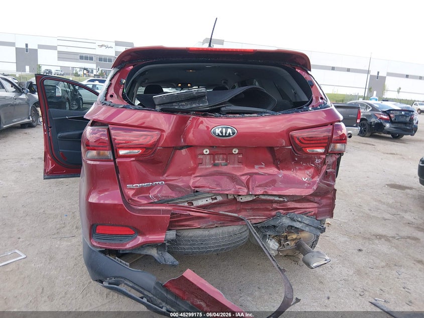2020 Kia Sorento VIN 5XYPGDA53LG614986 IAAI salvage auction — FRONT & REAR, Salvage Title, sold $1,325 on 2026-07-28 (photo 6)