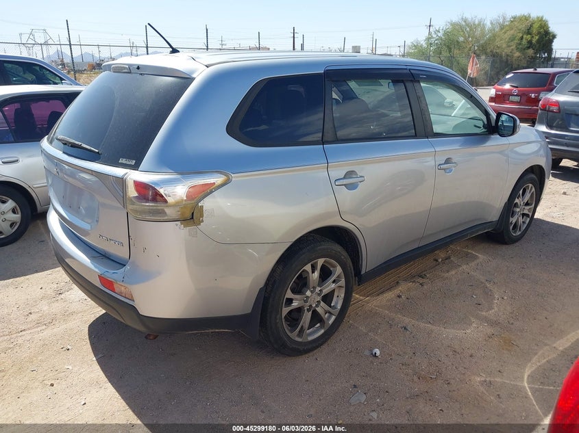 2014 Mitsubishi Outlander VIN JA4AZ3A39EZ008342 IAAI salvage auction — NORMAL WEAR, Clear-Dealer Only (Arizona), sold $1,250 on 2026-07-27 (photo 4)
