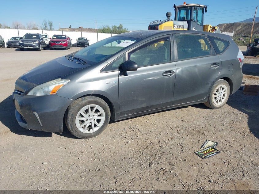 2014 Toyota Prius v VIN JTDZN3EU3E3317900 IAAI salvage auction — ENGINE DAMAGE, Salvage Title, sold $1,700 on 2026-07-29 (photo 2)