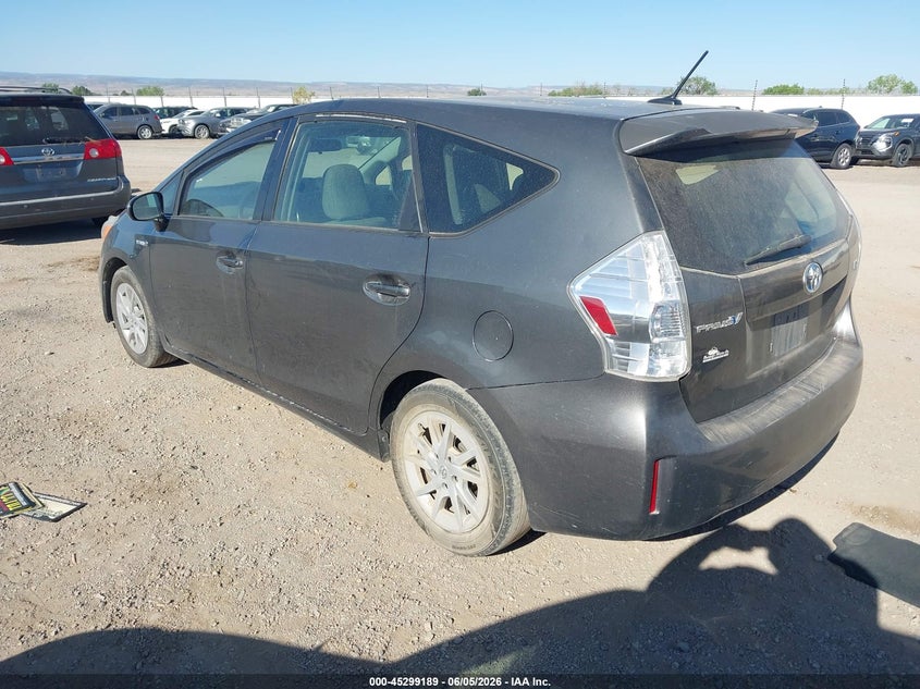 2014 Toyota Prius v VIN JTDZN3EU3E3317900 IAAI salvage auction — ENGINE DAMAGE, Salvage Title, sold $1,700 on 2026-07-29 (photo 3)