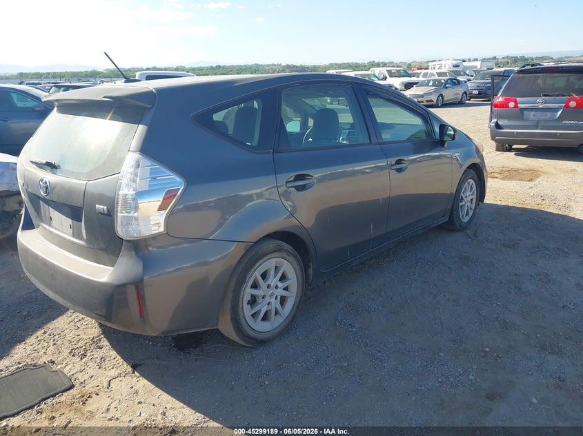 2014 Toyota Prius v VIN JTDZN3EU3E3317900 IAAI salvage auction — ENGINE DAMAGE, Salvage Title, sold $1,700 on 2026-07-29 (photo 4)