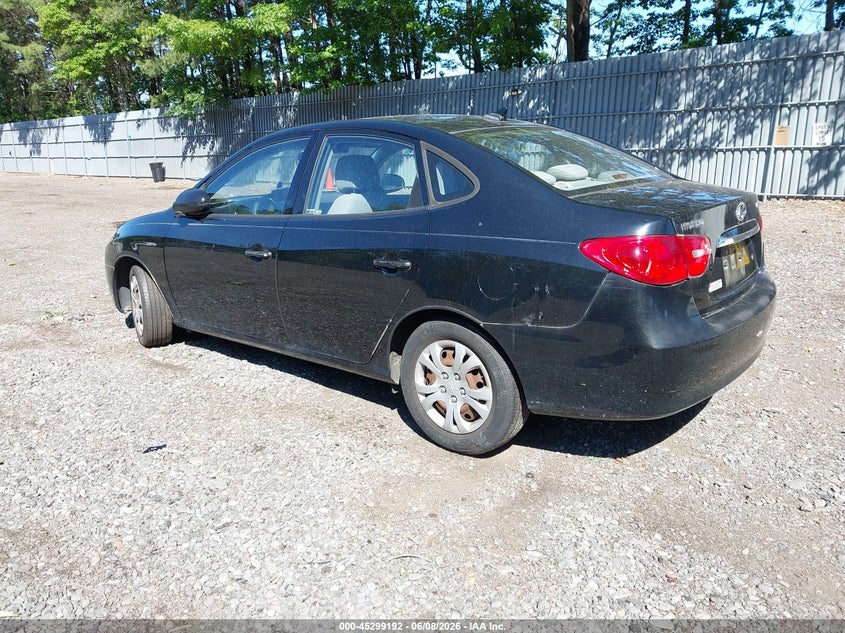 2010 Hyundai Elantra VIN KMHDU4AD2AU127739 IAAI salvage auction — LEFT & RIGHT, Clear (New Jersey), sold $350 on 2026-07-08 (photo 3)