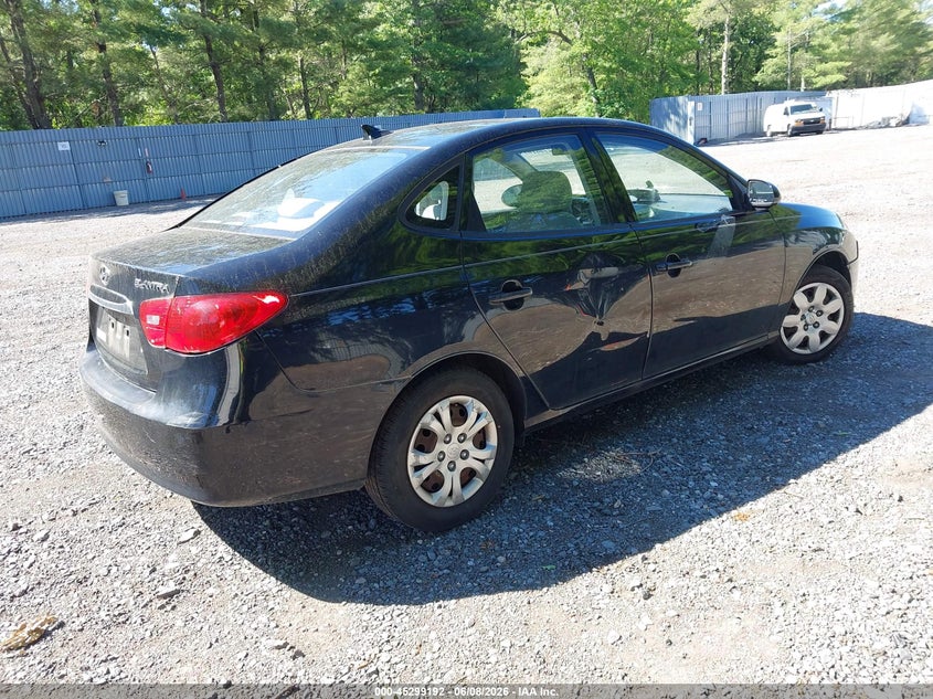 2010 Hyundai Elantra VIN KMHDU4AD2AU127739 IAAI salvage auction — LEFT & RIGHT, Clear (New Jersey), sold $350 on 2026-07-08 (photo 4)