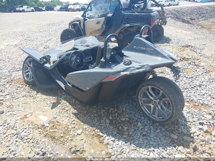 2023 Polaris Slingshot VIN 57XAAPHD5P8154515 IAAI salvage auction — LEFT FRONT, Salvage (Tennessee), sold $8,300 on 2026-07-15 (photo 3)