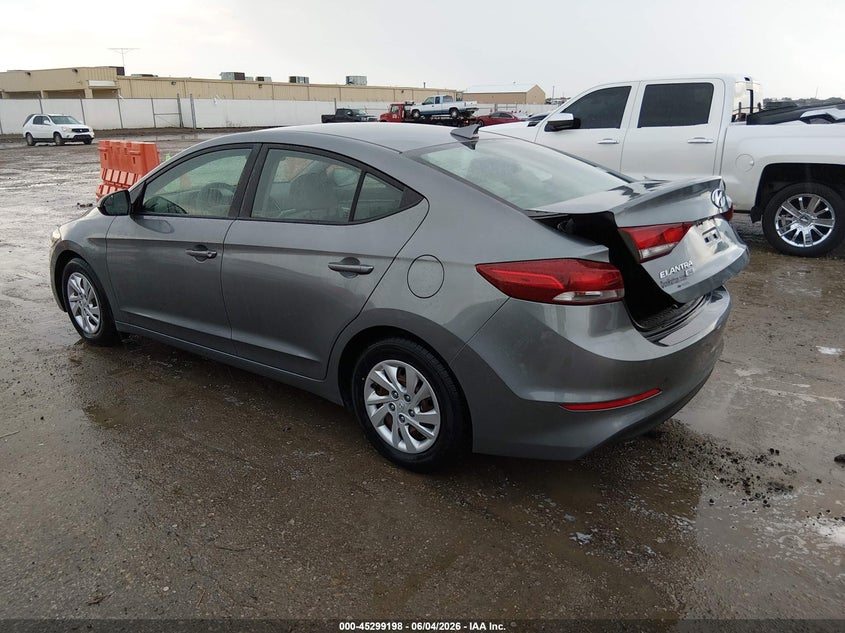 2017 Hyundai Elantra VIN KMHD74LF3HU400025 IAAI salvage auction — REAR END, Salvage Title, sold $1,950 on 2026-07-10 (photo 3)
