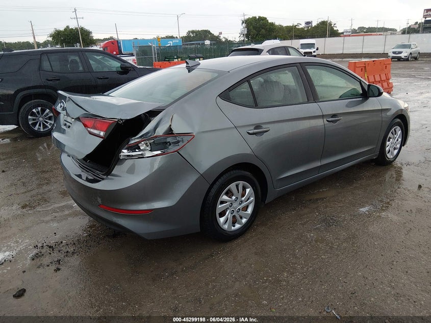 2017 Hyundai Elantra VIN KMHD74LF3HU400025 IAAI salvage auction — REAR END, Salvage Title, sold $1,950 on 2026-07-10 (photo 4)