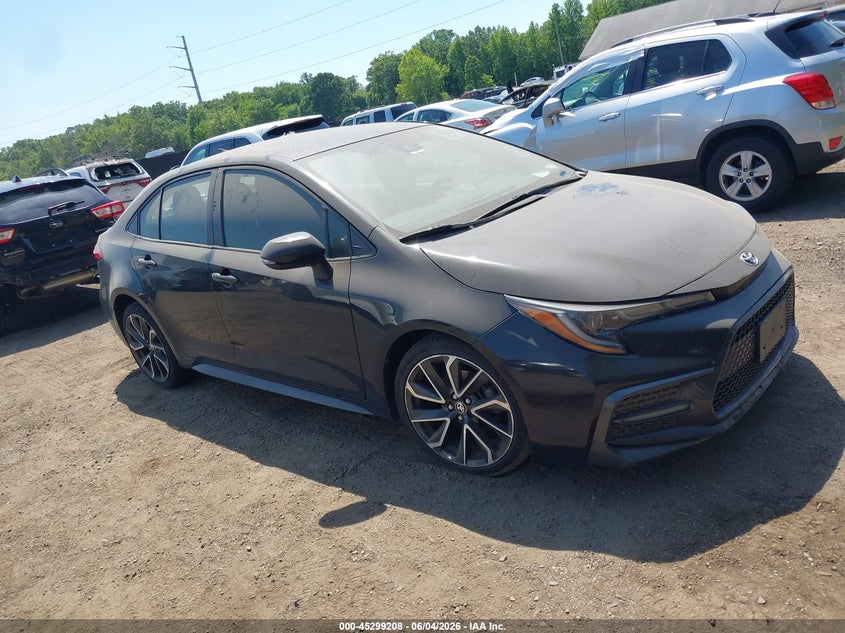 2021 Toyota Corolla VIN JTDS4MCE8MJ055078 IAAI salvage auction — LEFT FRONT, Salvage Title, sold $5,300 on 2026-07-15 (photo 1)