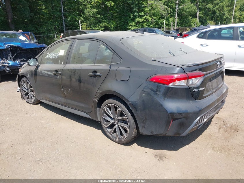 2021 Toyota Corolla VIN JTDS4MCE8MJ055078 IAAI salvage auction — LEFT FRONT, Salvage Title, sold $5,300 on 2026-07-15 (photo 3)