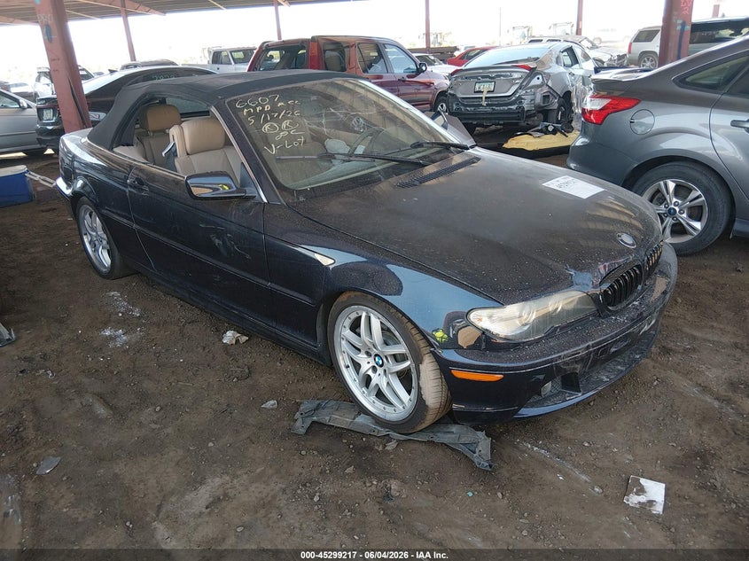 2005 BMW 3 series VIN WBABW534X5PL53442 IAAI salvage auction — SIDE, Salvage (Arizona), sold $1,300 on 2026-08-18 (photo 1)