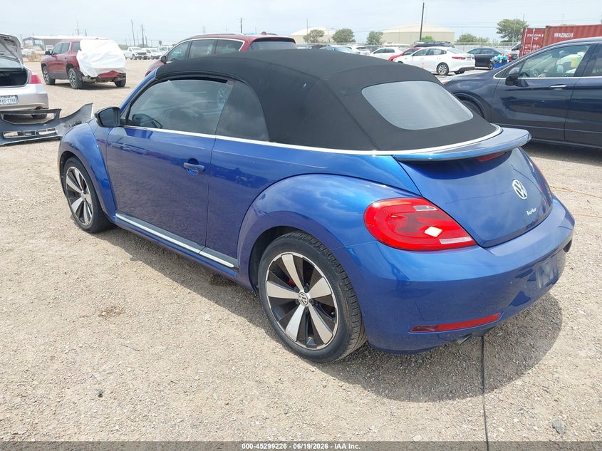 2013 Volkswagen Beetle VIN 3VW7S7AT7DM825382 IAAI salvage auction — ENGINE DAMAGE, Salvage (Texas), sold $700 on 2026-07-09 (photo 3)