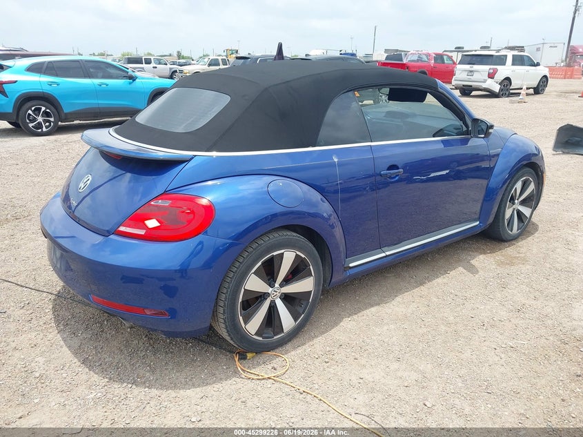 2013 Volkswagen Beetle VIN 3VW7S7AT7DM825382 IAAI salvage auction — ENGINE DAMAGE, Salvage (Texas), sold $700 on 2026-07-09 (photo 4)