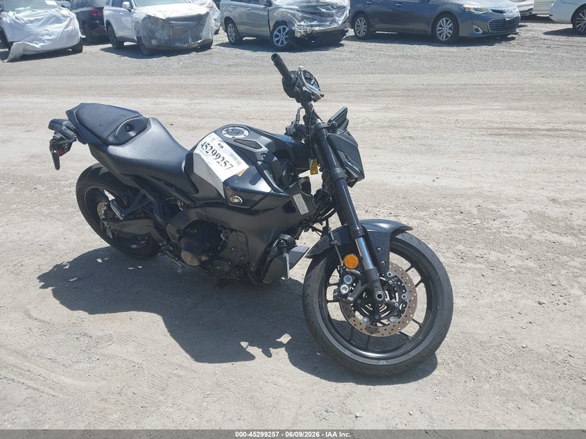 2025 Yamaha Mt VIN JYARN94Y7SA000597 IAAI salvage auction — FRONT END, Salvage Title, sold $25 on 2026-07-29 (photo 1)