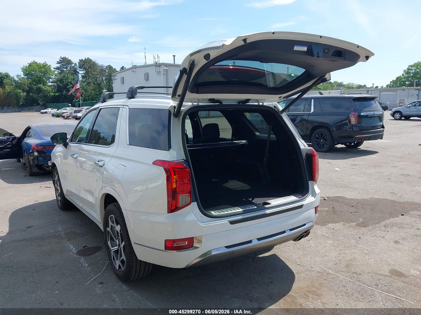 2022 Hyundai Palisade VIN KM8R7DHE5NU384136 IAAI salvage auction — FRONT END, Salvage Title, sold $8,300 on 2026-08-02 (photo 3)