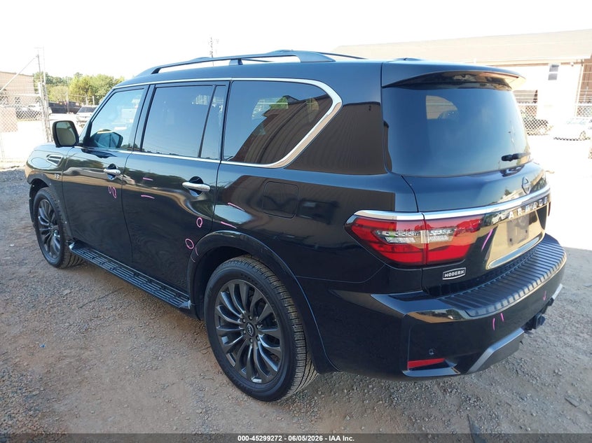 2022 Nissan Armada VIN JN8AY2CD9N9677594 IAAI salvage auction — FRONT END, Salvage Title, sold $18,500 on 2026-07-08 (photo 3)