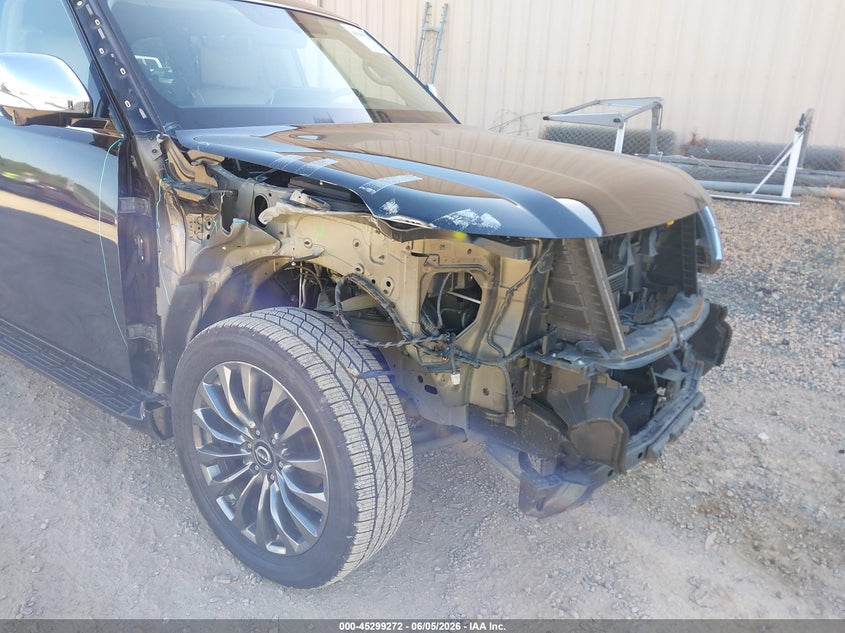 2022 Nissan Armada VIN JN8AY2CD9N9677594 IAAI salvage auction — FRONT END, Salvage Title, sold $18,500 on 2026-07-08 (photo 6)