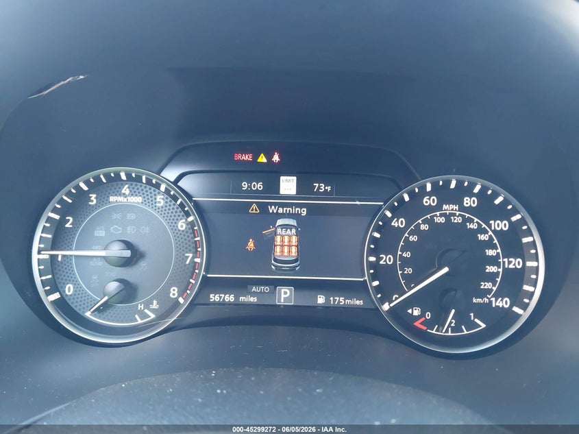2022 Nissan Armada VIN JN8AY2CD9N9677594 IAAI salvage auction — FRONT END, Salvage Title, sold $18,500 on 2026-07-08 (photo 7)