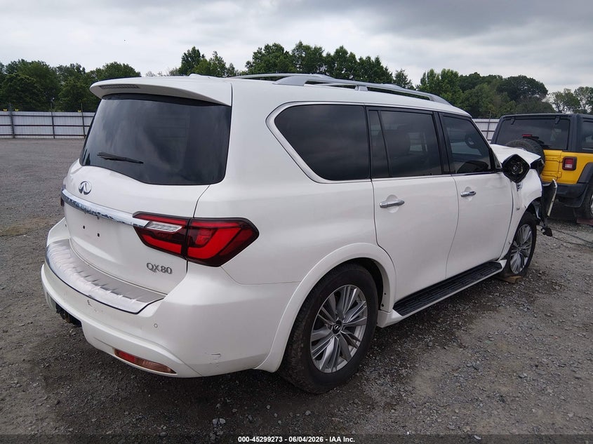 2019 Infiniti Qx80 VIN JN8AZ2NF5K9689460 IAAI salvage auction — FRONT END, Salvage Title, sold $2,750 on 2026-07-29 (photo 4)