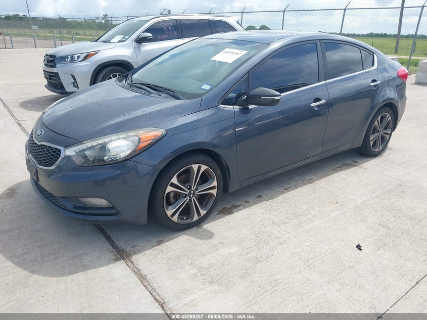 2016 Kia Forte VIN KNAFZ4A8XG5504836 IAAI salvage auction — WATER/FLOOD, Salvage (Texas), sold $1,075 on 2026-07-17 (photo 2)