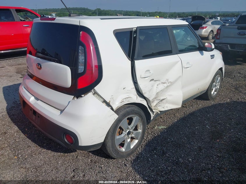 2018 Kia Soul VIN KNDJN2A22J7586016 IAAI salvage auction — SIDE, Junk (Oklahoma), sold $1,200 on 2026-08-01 (photo 4)