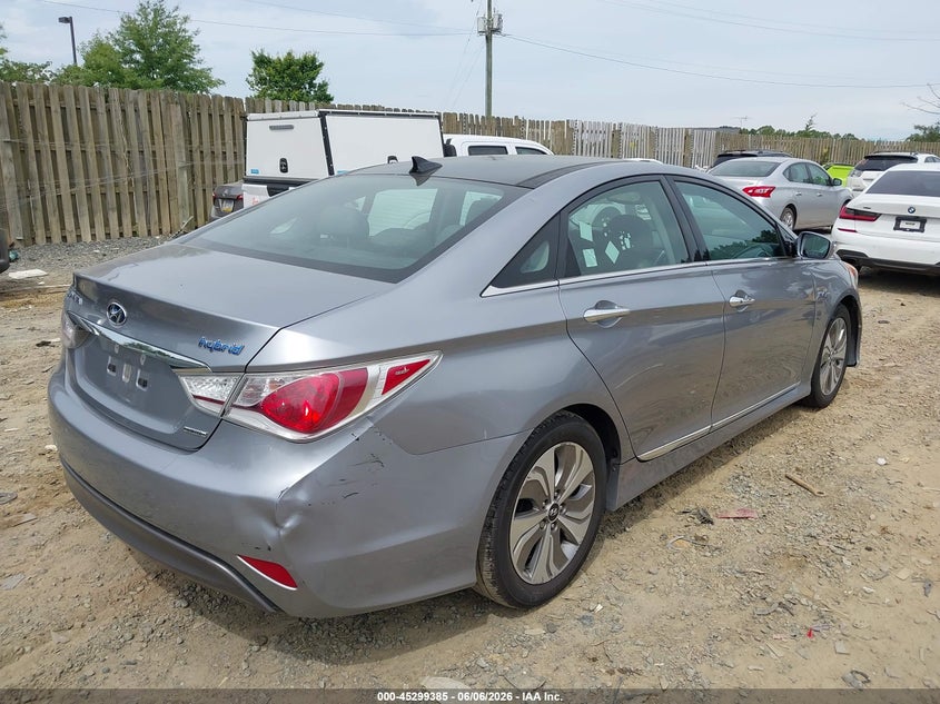 2015 Hyundai Sonata hybrid VIN KMHEC4A47FA136078 IAAI salvage auction — TRANSMISSION, Clear (Virginia), sold $25 on 2026-07-27 (photo 4)