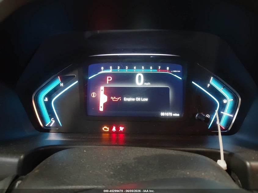 2020 Honda Odyssey VIN 5FNRL6H25LB013078 IAAI salvage auction — FRONT END, Salvage Title, sold $4,700 on 2026-07-09 (photo 7)