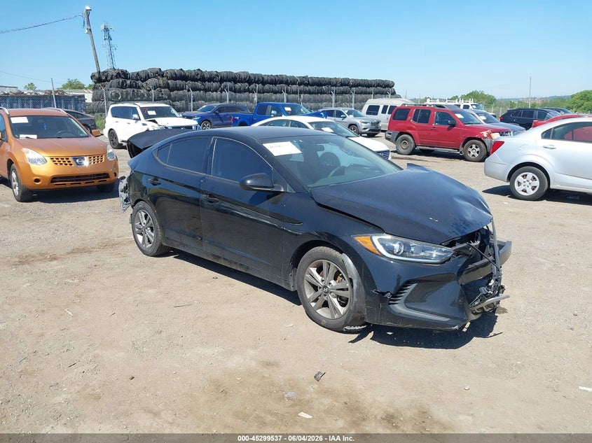 2017 Hyundai Elantra VIN 5NPD84LF9HH190445 IAAI salvage auction — FRONT & REAR, Salvage Title, sold $625 on 2026-07-31 (photo 1)