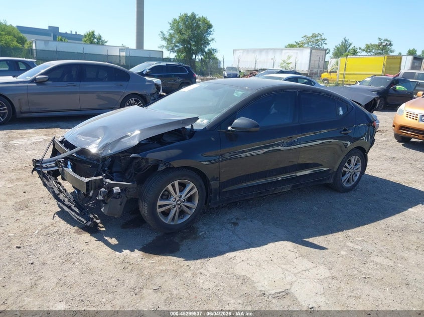 2017 Hyundai Elantra VIN 5NPD84LF9HH190445 IAAI salvage auction — FRONT & REAR, Salvage Title, sold $625 on 2026-07-31 (photo 2)