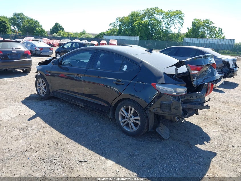 2017 Hyundai Elantra VIN 5NPD84LF9HH190445 IAAI salvage auction — FRONT & REAR, Salvage Title, sold $625 on 2026-07-31 (photo 3)