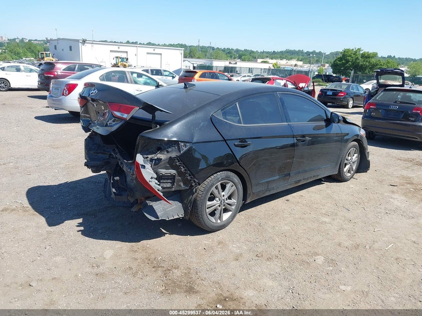 2017 Hyundai Elantra VIN 5NPD84LF9HH190445 IAAI salvage auction — FRONT & REAR, Salvage Title, sold $625 on 2026-07-31 (photo 4)