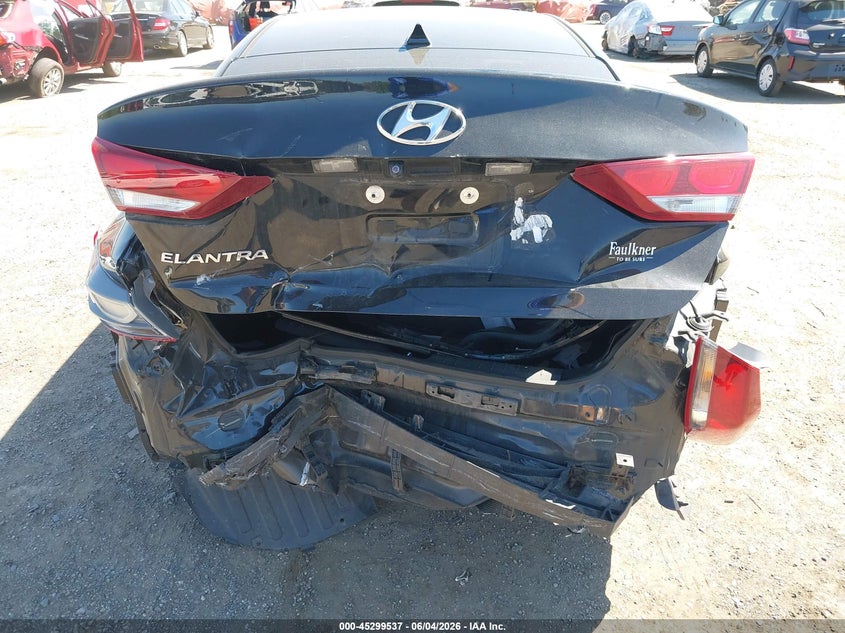 2017 Hyundai Elantra VIN 5NPD84LF9HH190445 IAAI salvage auction — FRONT & REAR, Salvage Title, sold $625 on 2026-07-31 (photo 6)