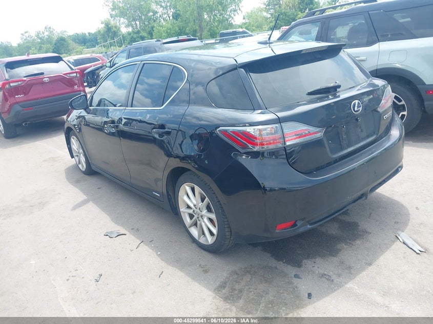 2013 Lexus Ct VIN JTHKD5BH6D2141838 IAAI salvage auction — HAIL, Salvage (Ohio), sold $3,000 on 2026-07-28 (photo 3)