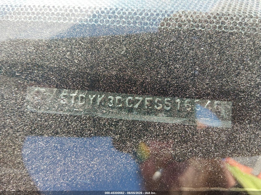 2014 Toyota Sienna VIN 5TDYK3DC7ES516346 IAAI salvage auction — FRONT END, Salvage Title, sold $2,100 on 2026-08-01 (photo 9)