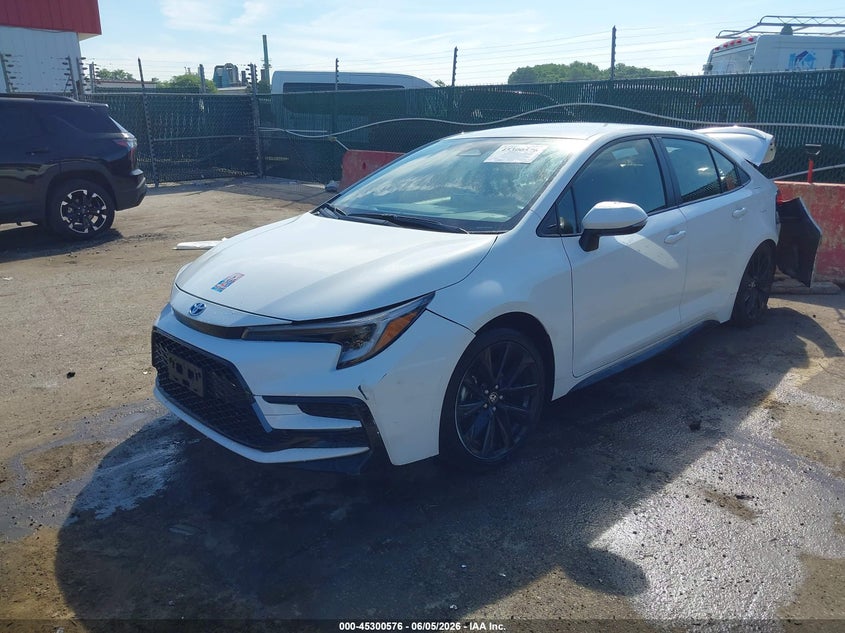 2025 Toyota Corolla VIN JTDBCMFE9S3091572 IAAI salvage auction — REAR END, Salvage Title, sold $4,950 on 2026-07-11 (photo 2)