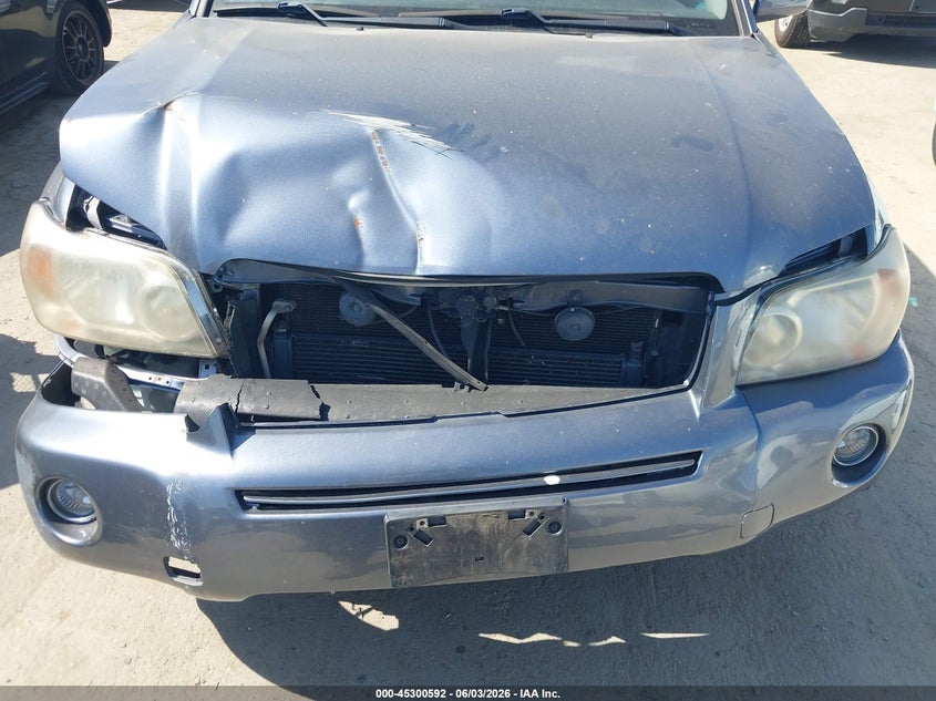 2007 Toyota Highlander hybrid VIN JTEEW21A770043487 IAAI salvage auction — NORMAL WEAR, Salvage (California), sold $825 on 2026-07-08 (photo 6)
