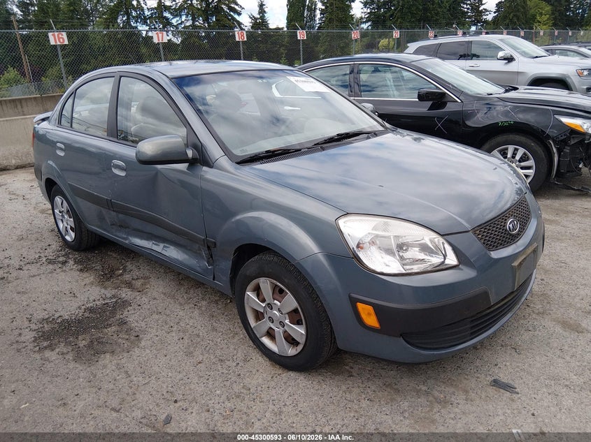 2007 Kia Rio VIN KNADE123076266011 IAAI salvage auction — LEFT & RIGHT, Bill Of Sale (Washington), sold $675 on 2026-07-08 (photo 1)