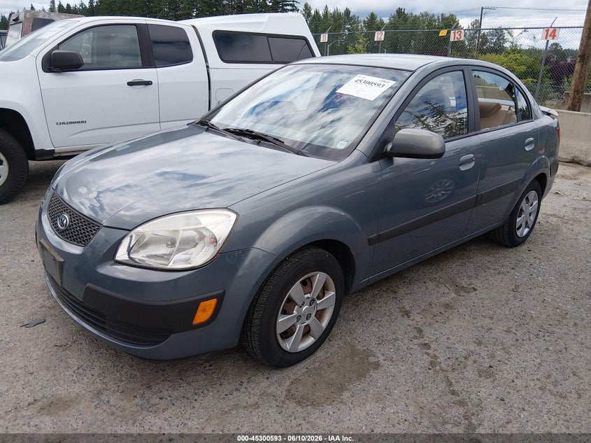2007 Kia Rio VIN KNADE123076266011 IAAI salvage auction — LEFT & RIGHT, Bill Of Sale (Washington), sold $675 on 2026-07-08 (photo 2)