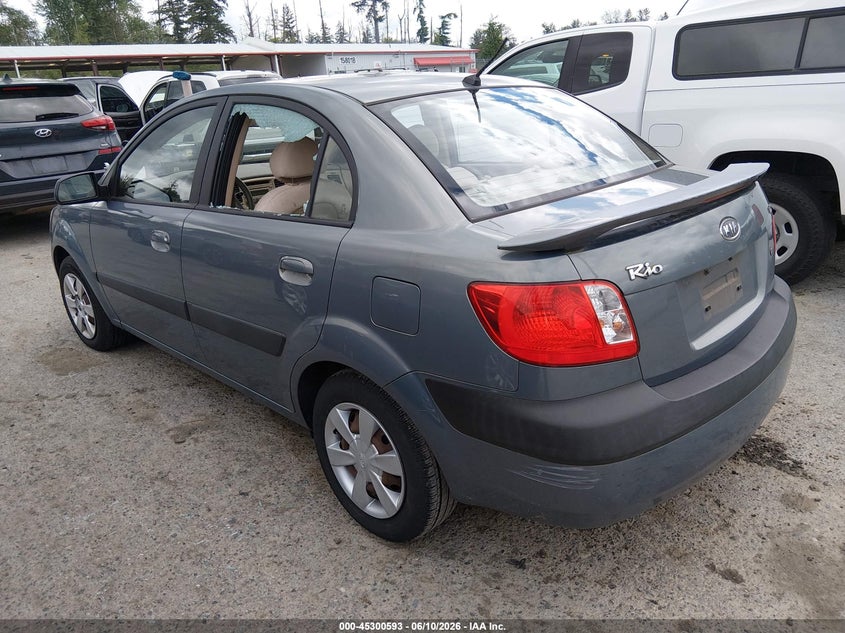 2007 Kia Rio VIN KNADE123076266011 IAAI salvage auction — LEFT & RIGHT, Bill Of Sale (Washington), sold $675 on 2026-07-08 (photo 3)