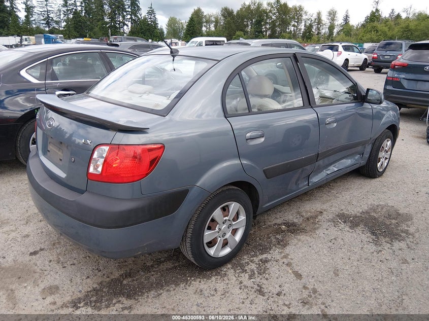 2007 Kia Rio VIN KNADE123076266011 IAAI salvage auction — LEFT & RIGHT, Bill Of Sale (Washington), sold $675 on 2026-07-08 (photo 4)