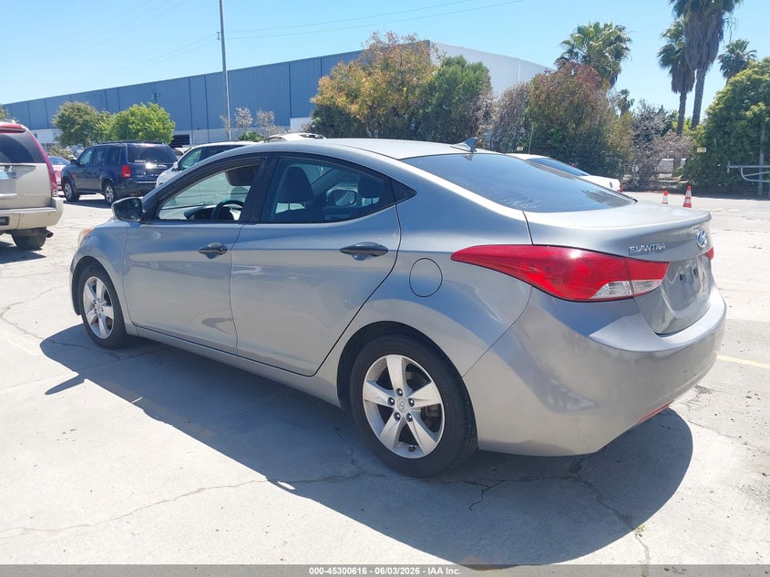 2013 Hyundai Elantra VIN KMHDH4AE3DU799374 IAAI salvage auction — NORMAL WEAR, Clear - Dealer Only (California), sold $1,100 on 2026-07-20 (photo 3)