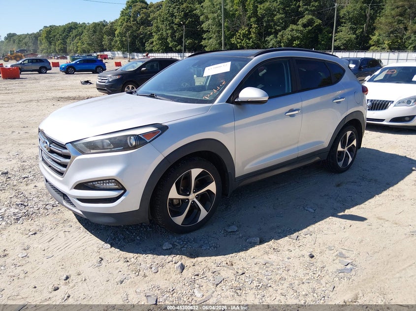 2016 Hyundai Tucson VIN KM8J33A29GU221043 IAAI salvage auction — NORMAL WEAR, Salvage Title, sold $2,625 on 2026-07-16 (photo 2)